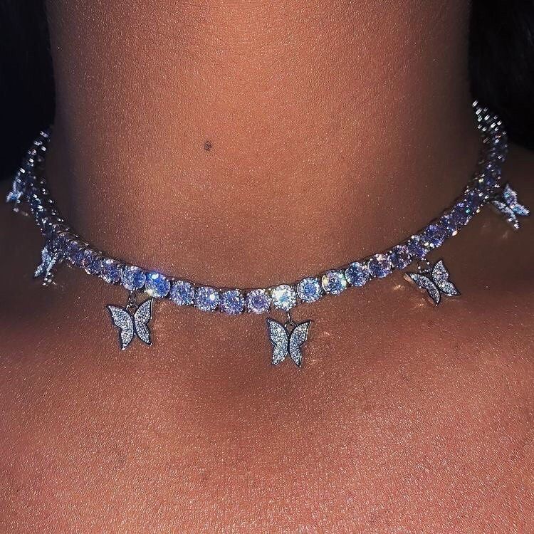 Butterfly Tennis Necklace, Butterfly 