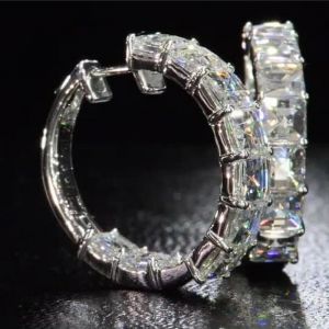 Shiny Hoop Earrings