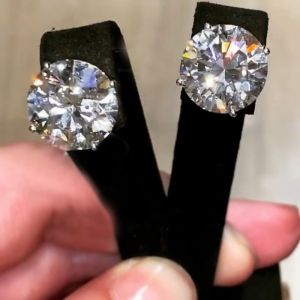 Round Stud Earrings