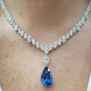 Sapphire Pendant Necklace