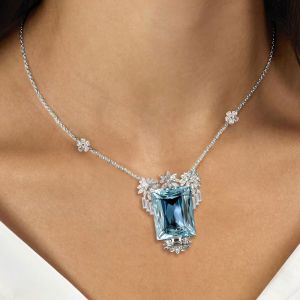 Aquamarine Pendent Necklace