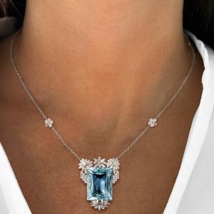 Aquamarine Pendent Necklace