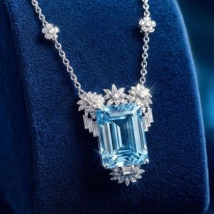 Aquamarine Pendent Necklace