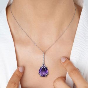 Amethyst Pendant Necklace