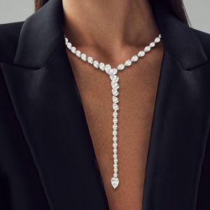 Pear Shaped Sapphire Necklace