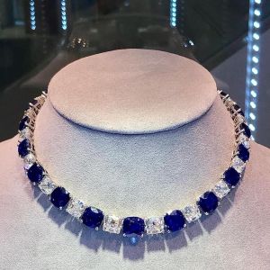 Unique Cushion Cut Necklace