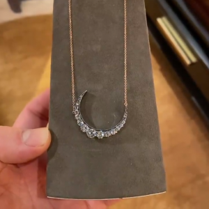 Antique Moon Style Pendant Necklace