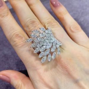 Angel Design Marquise Cut Engagement Ring