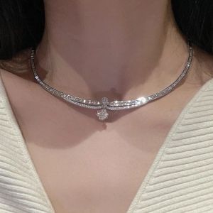 Asscher & Baguette Cut White Sapphire Pendant Necklace