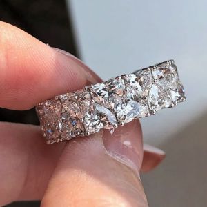 Next Necklace Heart Cut White Sapphire Wedding Band For Women