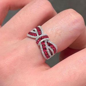 1.27 Ct Next Necklace Knot Ring Round Cut Ruby Sapphire Wedding Band For Women