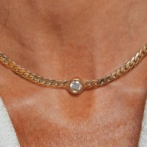 Golden Round Cut White Sapphire Bridal Jewelry Wedding Pendant Necklace For Women