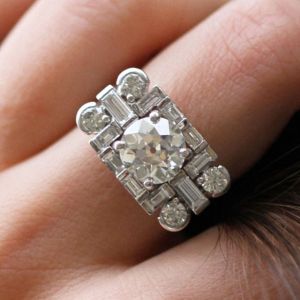 Round Cut White Sapphire Engagement Ring For Women Wedding Jewelry 