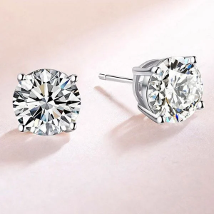 Silver Round Earrings