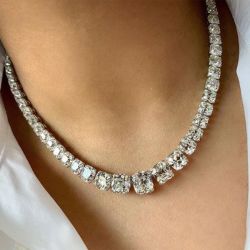 Tennis Necklace Womens