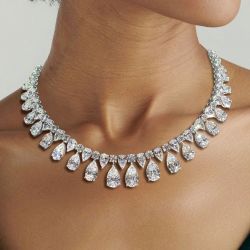 Luxurious Pear Cut Necklace For Women