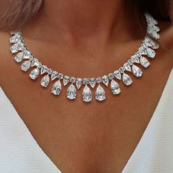 Luxurious Pear Cut Necklace