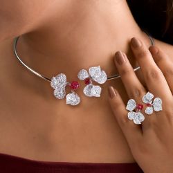 Flower Jewellery Set