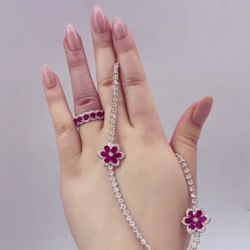 Garnet Jewelry Set