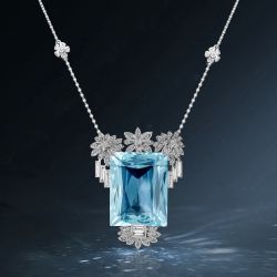 Aquamarine Pendent Necklace