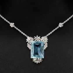 Aquamarine Pendent Necklace