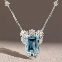 Aquamarine Pendent Necklace