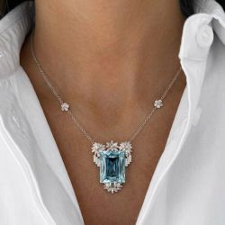 Aquamarine Pendent Necklace