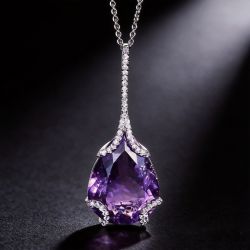 Amethyst Pendant Necklace