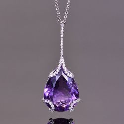 Amethyst Pendant Necklace