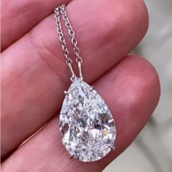 Pear Shaped Pendant Necklace