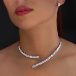 Elegance Open Design Necklace & Earrings Set
