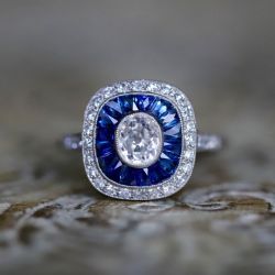 Classic Double Halo Cushion Cut Engagement Ring