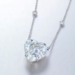 Heart Cut White Sapphire Jewelry Pendant Wedding Necklace For Women