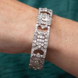 Next Necklace Round Cut White Sapphire Bracelet For Women