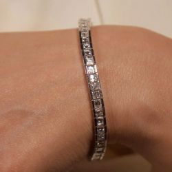 Next Necklace Asscher Cut White Sapphire Tennis Bracelet For Women