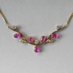 Golden Pear Cut Ruby Sapphire Hoop Earrings For Women Wedding Jewelry 