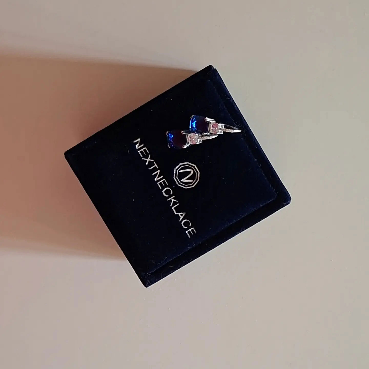 Cushion Cut Blue Sapphire Drop Earrings For Women 