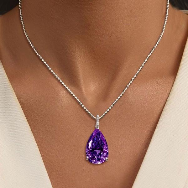 Amethyst Pendant Necklace for Women: A Little Purple Goes a Long Way