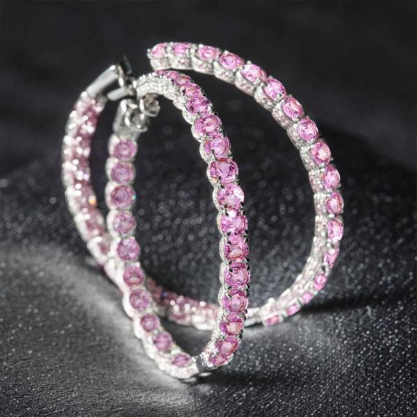 Why Are Pink Sapphire Hoop Earrings the Must-Have Jewelry Trend of the Year?